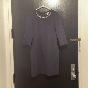 Classic super dark navy blue dress